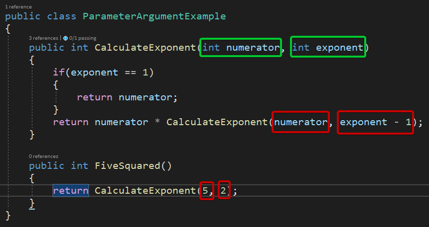 Parameter vs. Argument